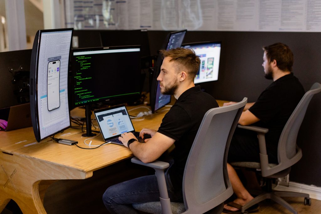 2 EPSza software developer coding away